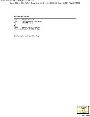 Evidence From Day Four Of McDonnell Trial Released Evidence From Day Four Of McDonnell Trial Released
